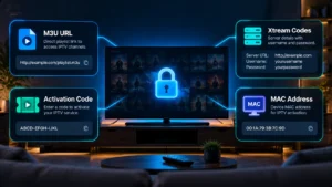 IPTV codes and login credentials explained